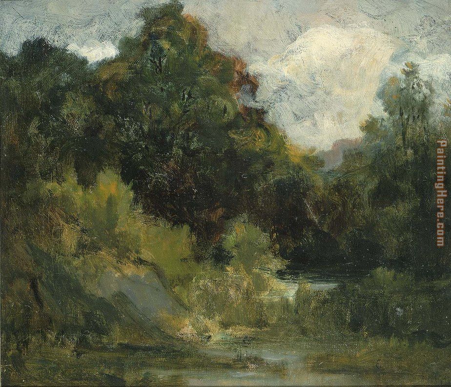 Landscape (trees) painting - Edward Mitchell Bannister Landscape (trees) art painting